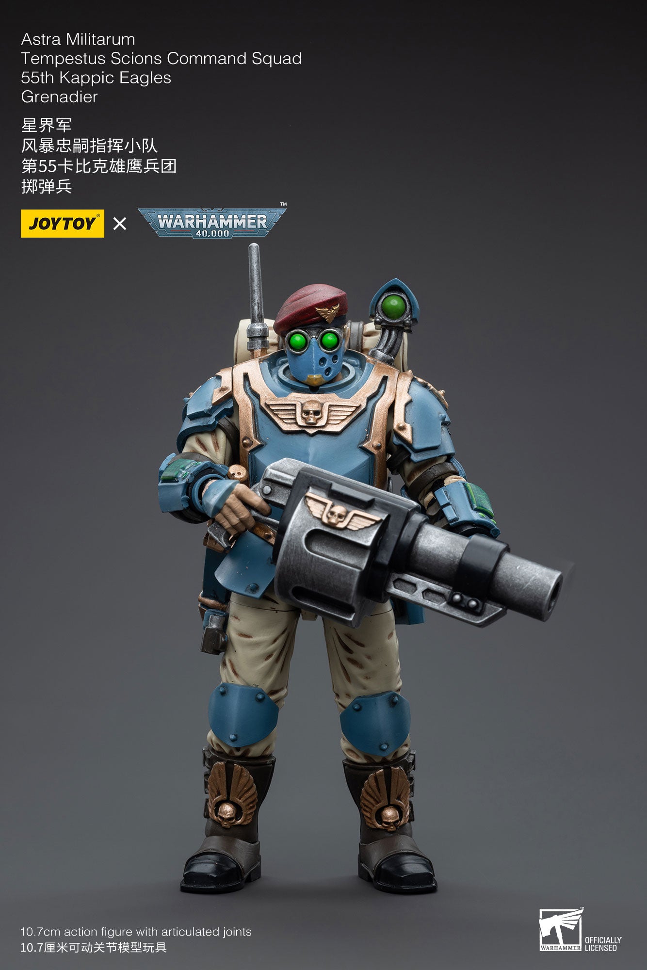 1/18 Action Figure Astra Militarum Tempestus Scions Command Squad 55th Kappic Eagles Grenadier