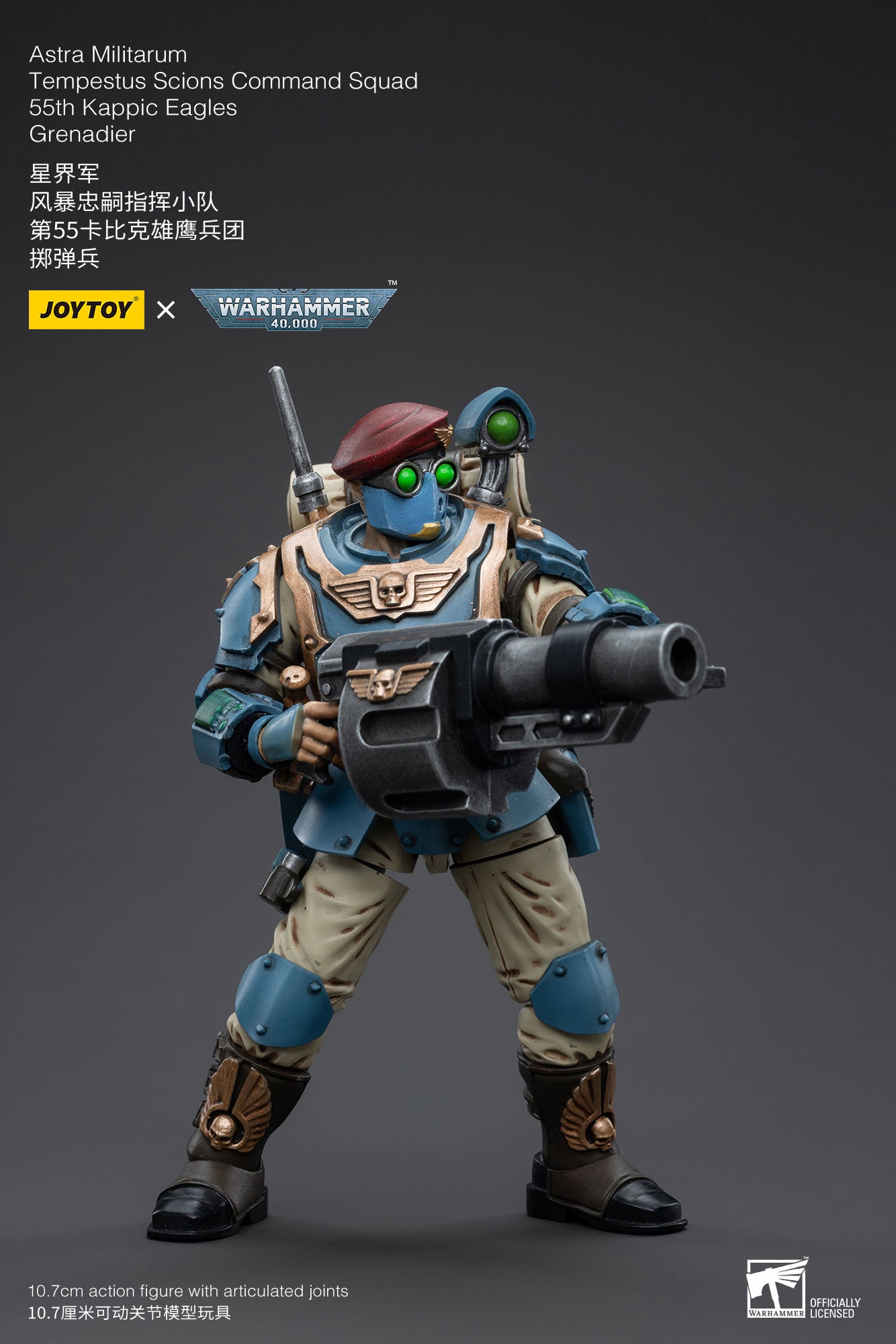 1/18 Action Figure Astra Militarum Tempestus Scions Command Squad 55th Kappic Eagles Grenadier