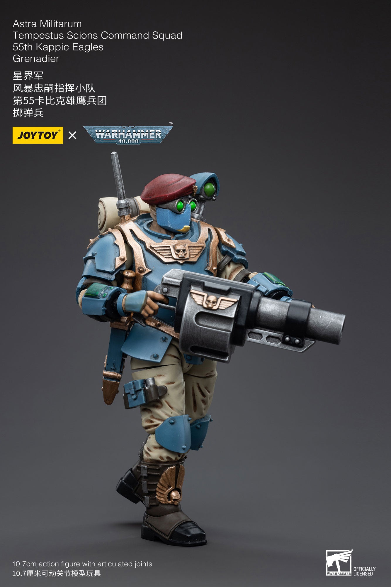 1/18 Action Figure Astra Militarum Tempestus Scions Command Squad 55th Kappic Eagles Grenadier