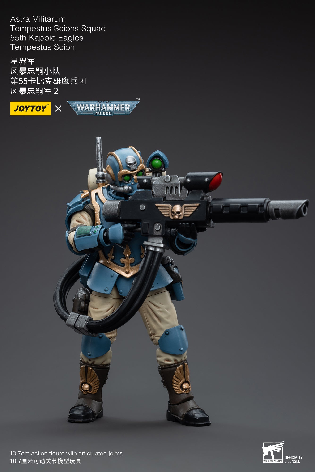 1/18 Action Figure Astra Militarum Tempestus Scions Squad 55th Kappic Eagles Hot-shot Volley Gunner