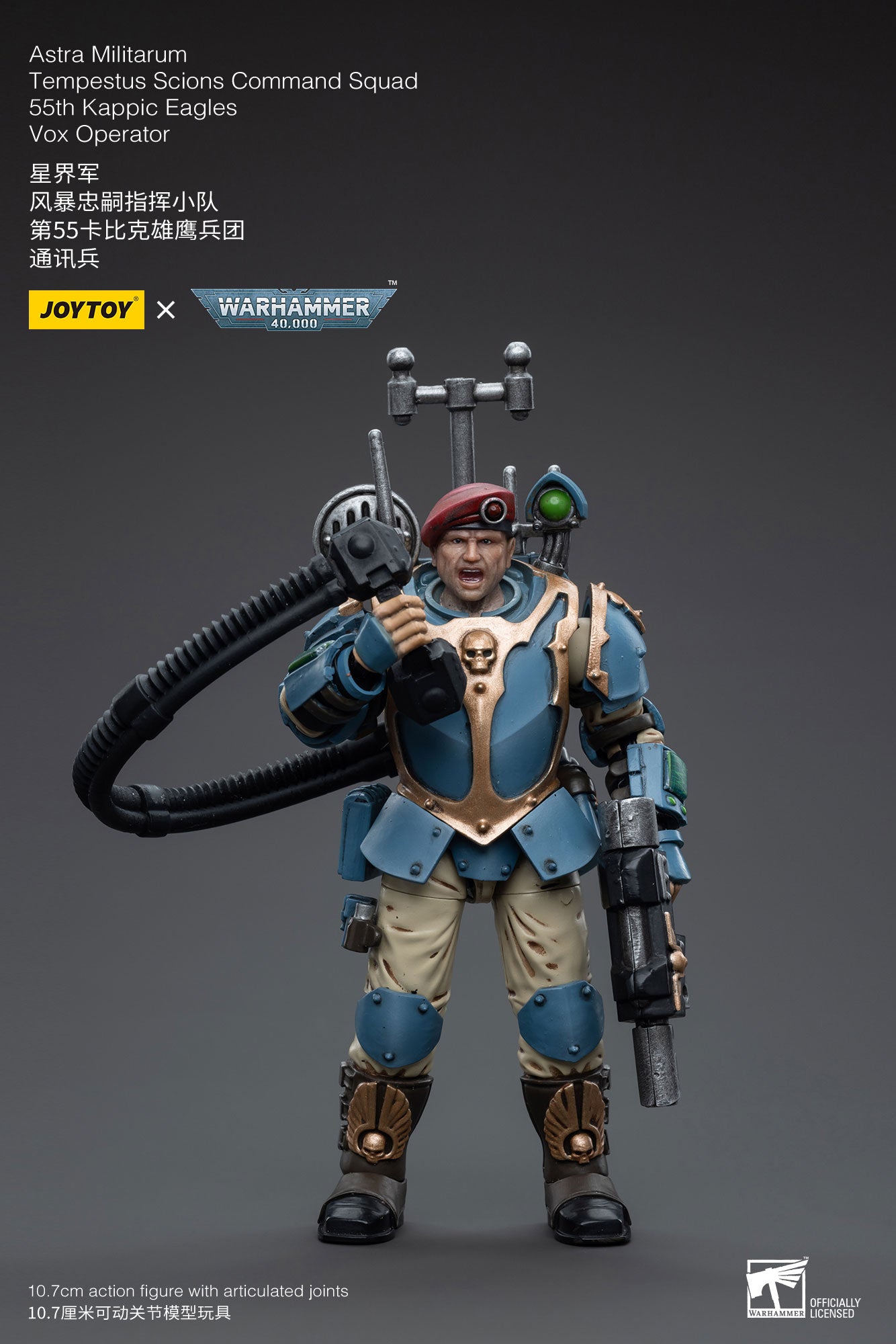 1/18 Action Figure Astra Militarum Tempestus Scions Command Squad 55th Kappic Eagles Banner Bearer