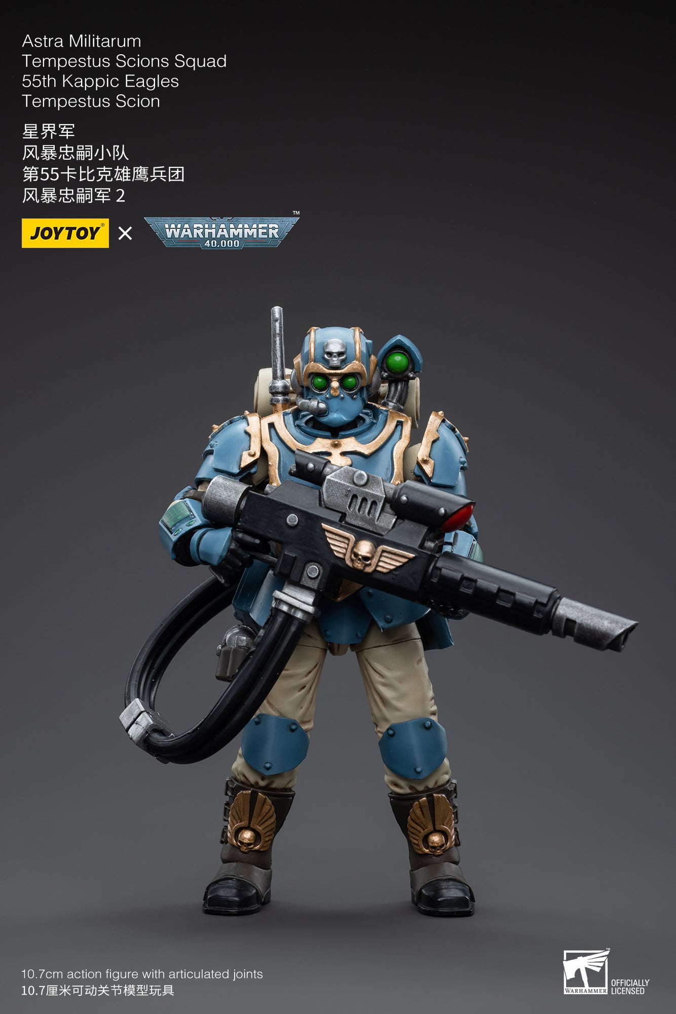 1/18 Action Figure Astra Militarum Tempestus Scions Squad 55th Kappic Eagles Hot-shot Volley Gunner