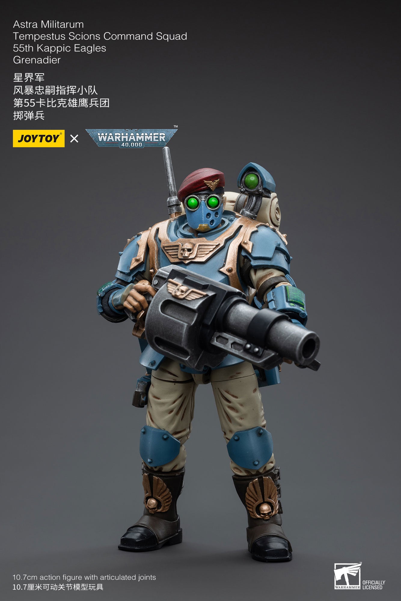 1/18 Action Figure Astra Militarum Tempestus Scions Command Squad 55th Kappic Eagles Grenadier