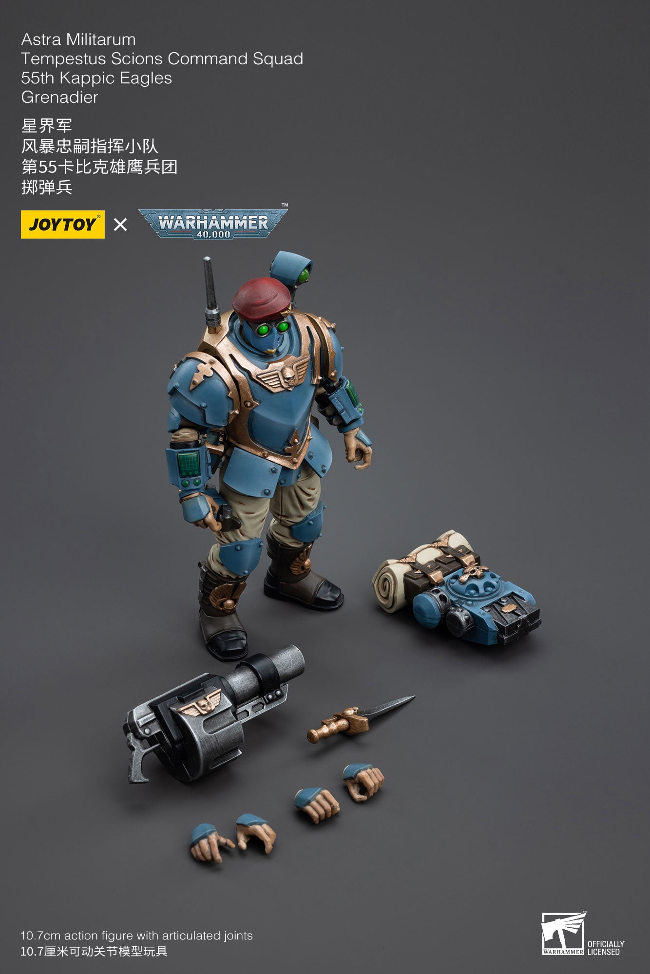 1/18 Action Figure Astra Militarum Tempestus Scions Command Squad 55th Kappic Eagles Grenadier