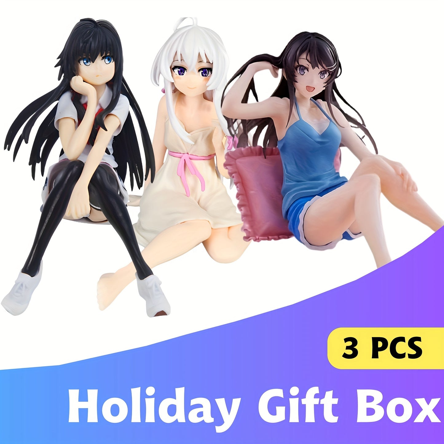 Free Gift: Randomly Receive One of Three Items-Premium Anime Collectible Figurine - Perfect For Home Decor & Car Ornaments, ldeal Gift